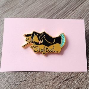 Harts Fabric Limited Edition Enamel Pin, "Hand Crafted"